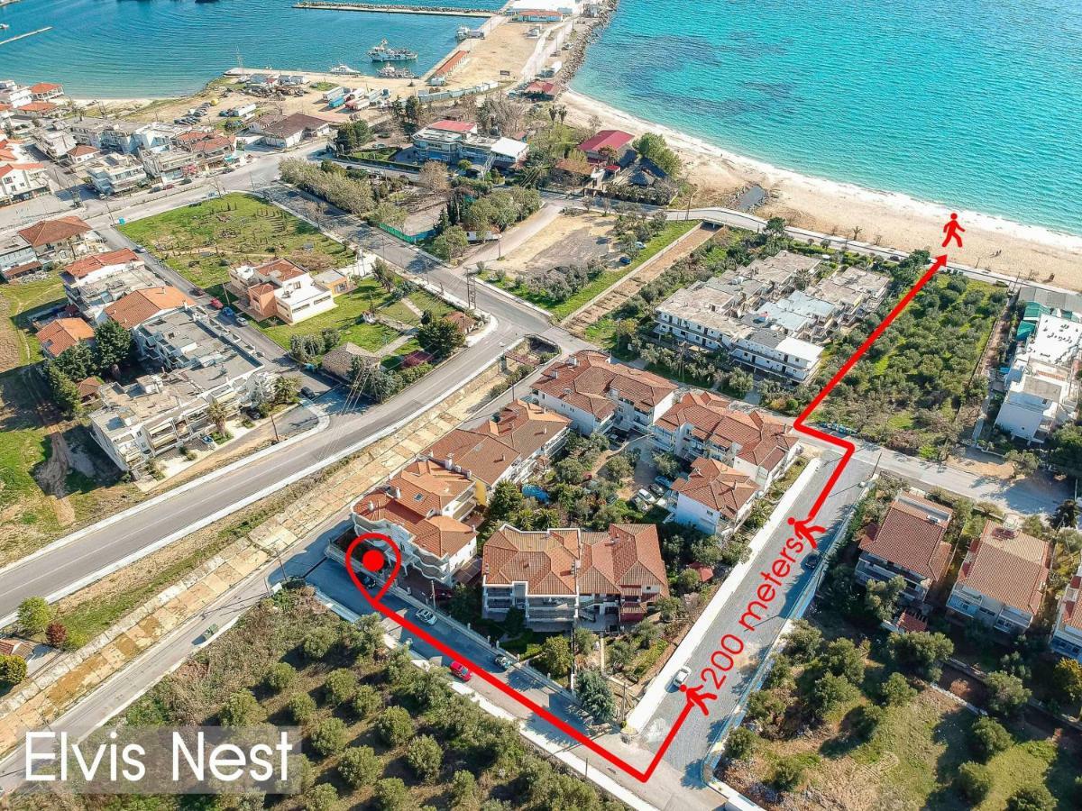 Elvis Nest Lägenhet Nea Moudhania Exteriör bild